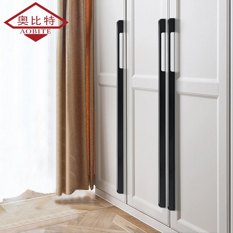 Super Long Black Handles Modern 1000mm Furniture Handles Door