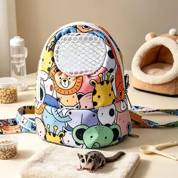 Borse Trasportabili per Piccoli Animali Domestici, Borse da Viaggio Calde per Criceti e Cincillà, Borsa Traspirante per Porcellini d'India, Gabbia per Animali Domestici, Accessori per Animali
