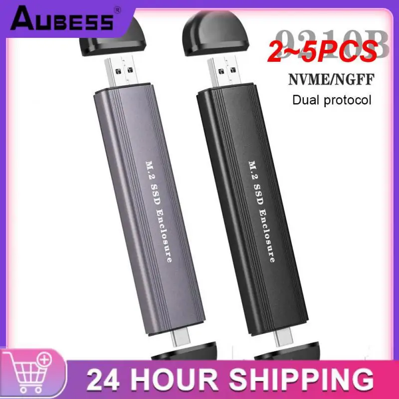 2 ~ 5Pcs M2 Ssd Case Nvme Usb Type C Gen2 10Gbps Pcie Ssd Enclosure M.2 Nvme Enclosure M.2 Sata Ngff 6Gbps Solid State Drive Case