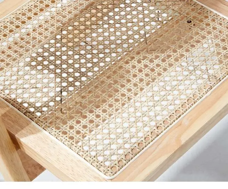 Description Picture 4 of itemJOYLIVE Rattan Chair Solid Wood Folding Rattan Chair Rubber Wood Simple Living Room Chair 2022 New Arrival Dropshipping