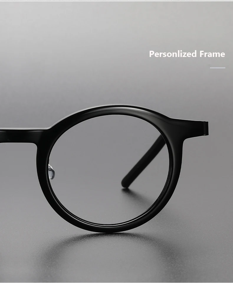 Japanische Design Acetat Titan Brille Rahmen Männer Frauen Brillen Vintage Retro Gravur Lesen Brillen Rezept Optische – Detail 6