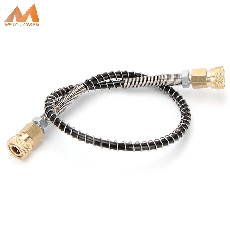 Pneumatic Quick Coupling Paintball High Pressure Hose M10x1 Thread Quick Disconnect 50cm Long For Air Pump