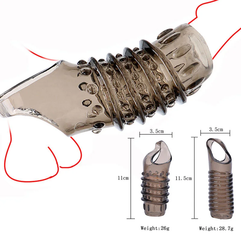 

Силиконовый многоразовый презерватив, рукав для пениса, гибкий Увеличитель Члена, удлинитель пениса, задержка эякуляции, секс-игрушка для взрослых для мужчин, 18 + игр