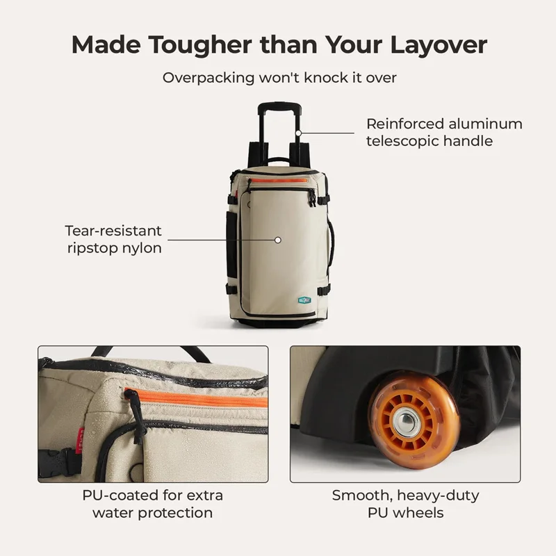 Vacuum Compression Backpack with Wheels 6