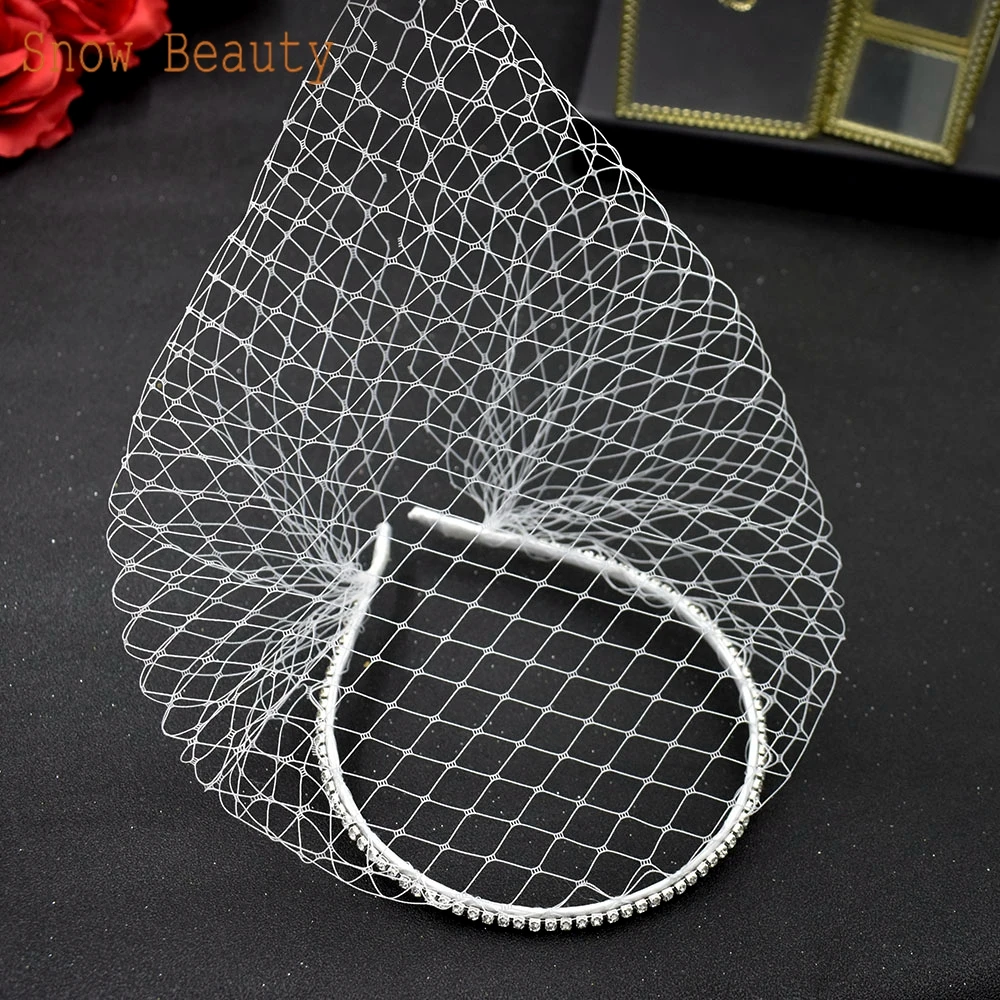 Bridal Veil Headband Veils for Wedding Fascinator Birdcage Veil Mini