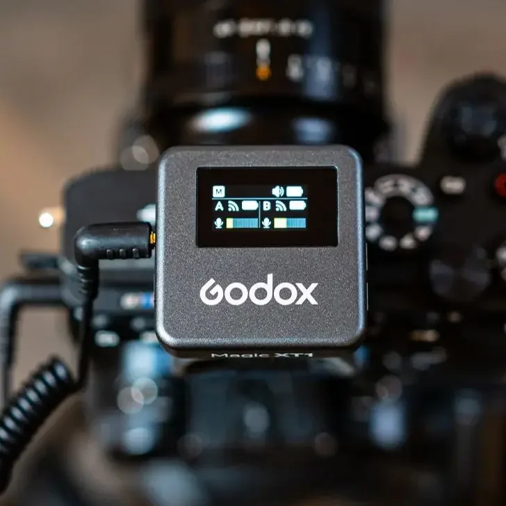 GODOX 매직 XT1 무선 마이크 시스템, 최대 200M LOS 레인지 프로 오디오 트리트먼트, UAC 지지대 디지털 오디오 녹음, 2.4GHz