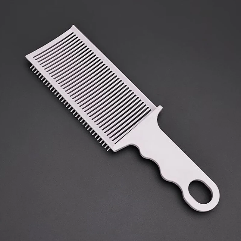 페이딩 콤 프로페셔널 바버 클리퍼 블렌딩 플랫탑 헤어 커팅 콤 남성용 내열 페이드 브러쉬 살롱 스타일링 도구