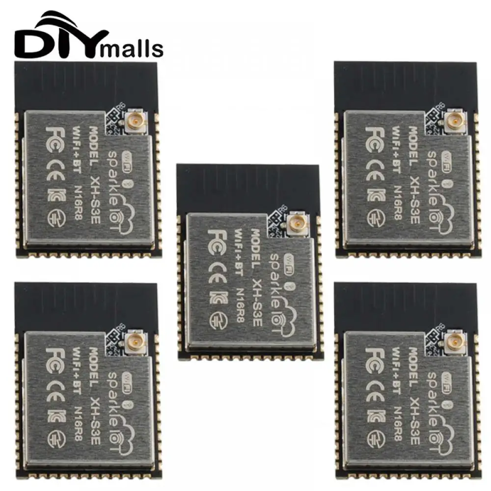 ESP32-S3-WROOM-1 N16R8 XH-S3E ESP32-S3 와이파이 블루투스 호환 BLE 5.0, 16MB 플래시, 8MB PS-RAM 듀얼 코어 무선 모듈, 5 개 Best Top5 ESP32-S3-WROOM-1 N16R8 XH-S3E ESP32-S3 와이파이 블루투스 호환 BLE 5.0, 16MB 플래시, 8MB PS-RAM 듀얼 코어 무선 모듈, 5 개 Best Top5