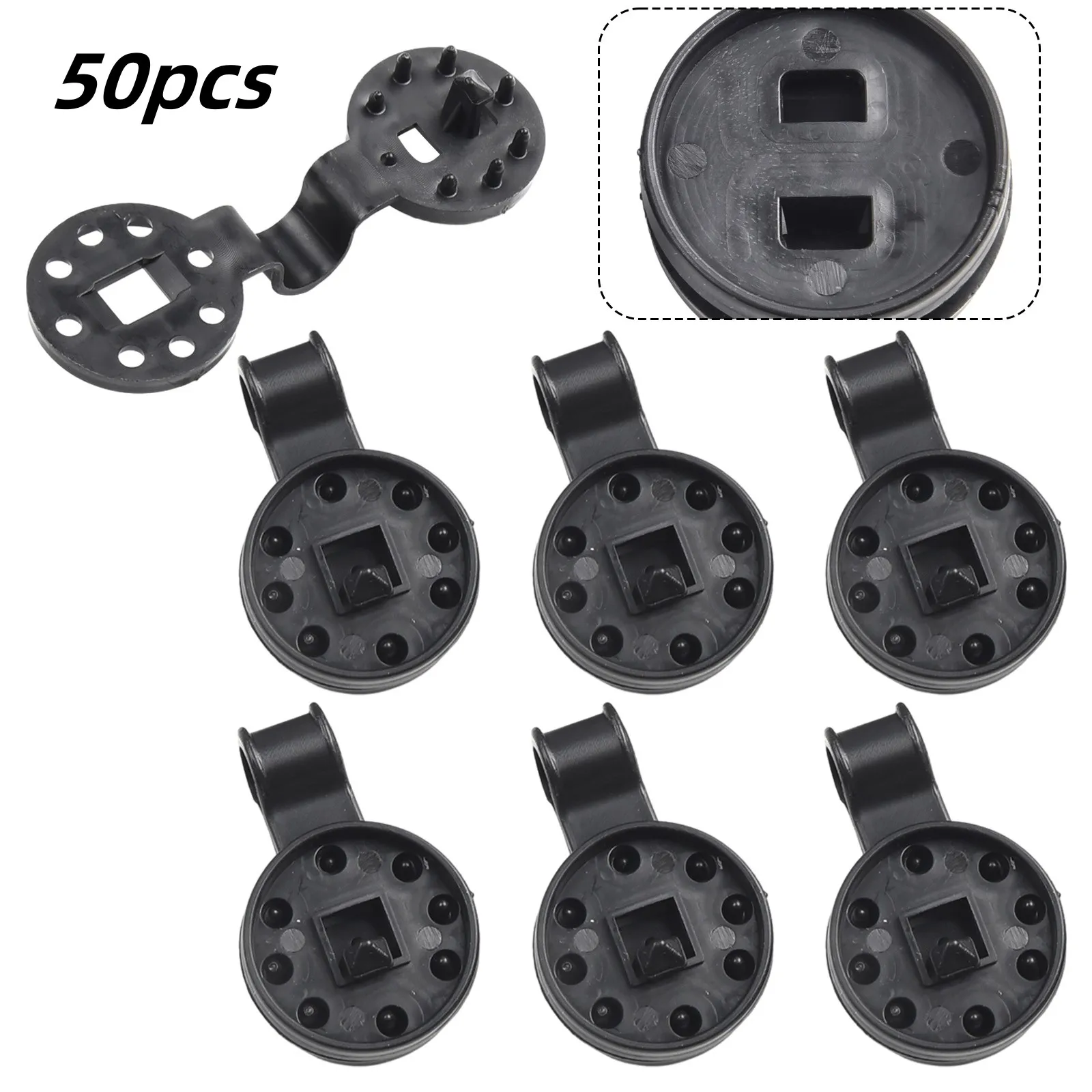 50pcs Sun Shade Net Cloth Plastic Clips Sturdy Heavy Duty Lock Grip Fix Clamp Net Hook Holder Breeding Greenhouse Accessories