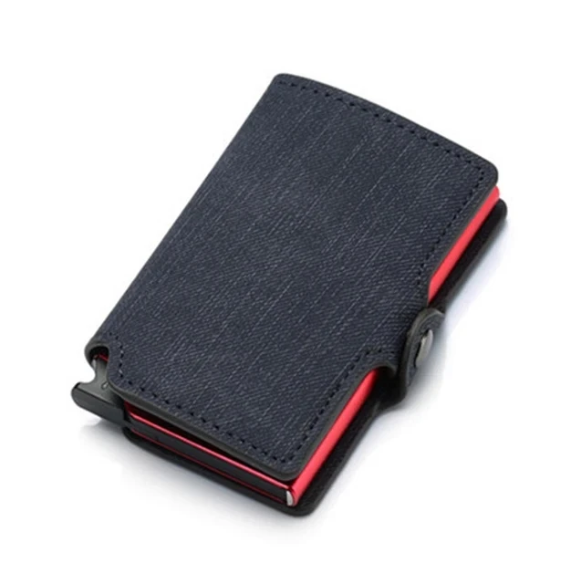 RFID Credit Card Holder Wallet With Money Clip Men High Quality Mini Bag Woman Fashion Smart purse Gift