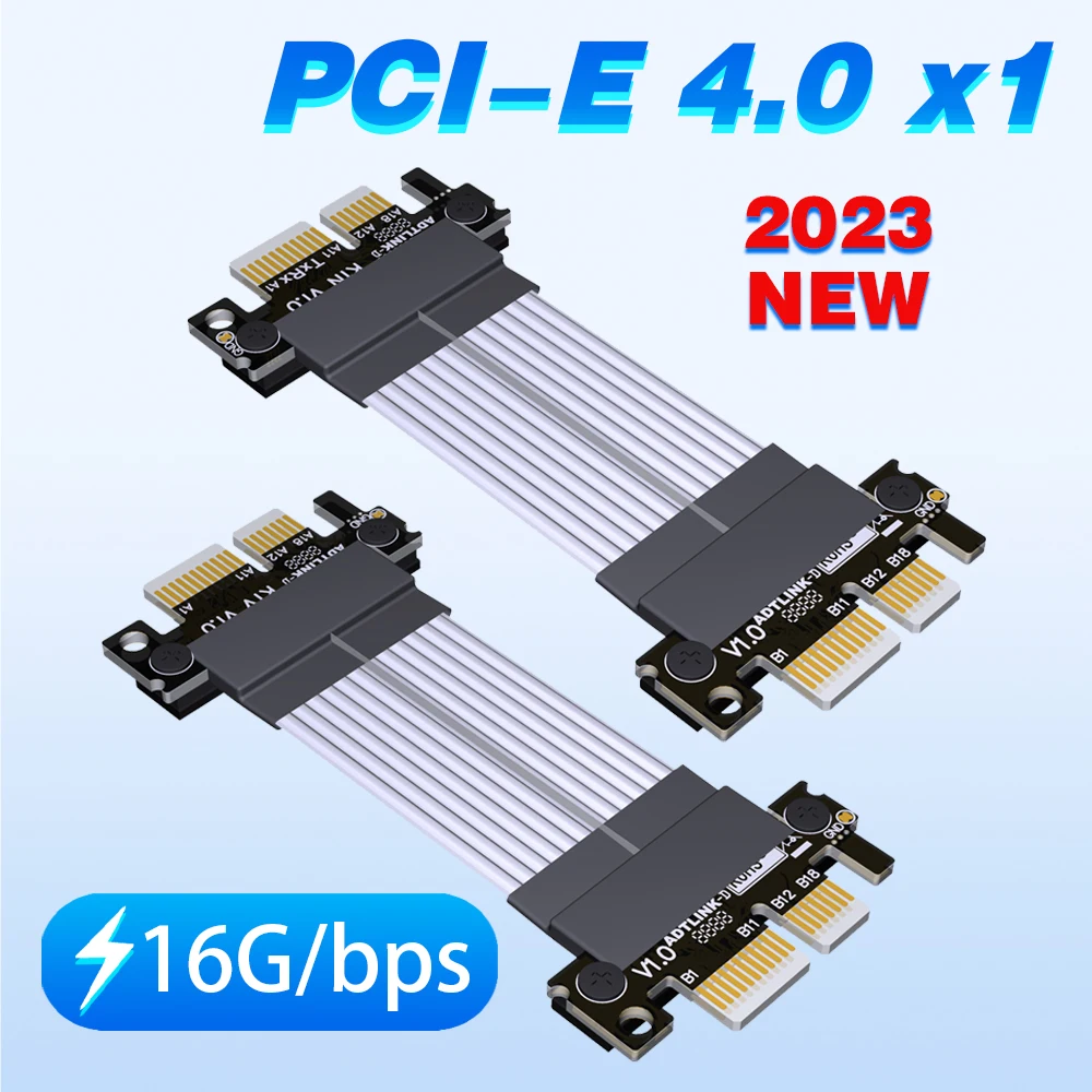 

2023NEW PCI-E 4.0 Extension Cable X1 Male To Male Female To Female Pcie 1x Riser Cable Gen4 Full Speed 16G/bps K11VS K11NS K11FF