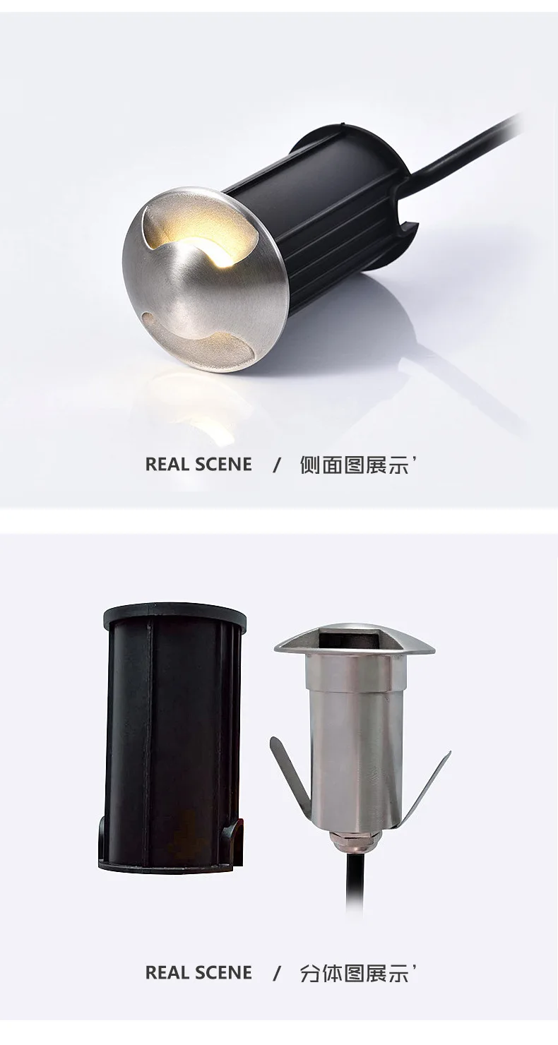 Description Picture 6 of itemIP68 3W LED Underground Light Ground Garden Path Floor Lamp Outdoor Buried Yard Landscape 85-265V DC12V