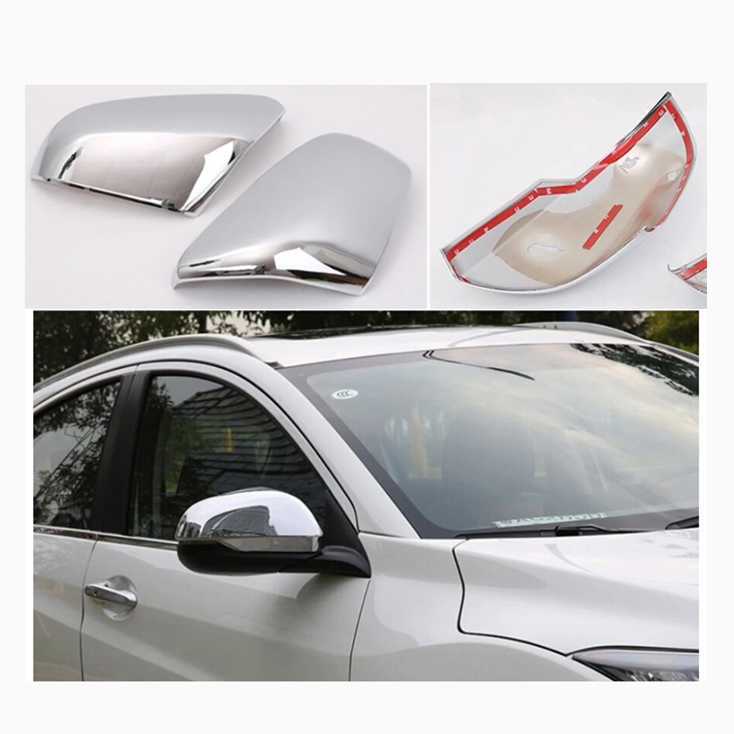 

Car Chrome Rearview Accessories Plated For Honda HR-V HRV Vezel 2014 2015 2016 2017 2018 Side Door Mirror Cover Trim Paste Style