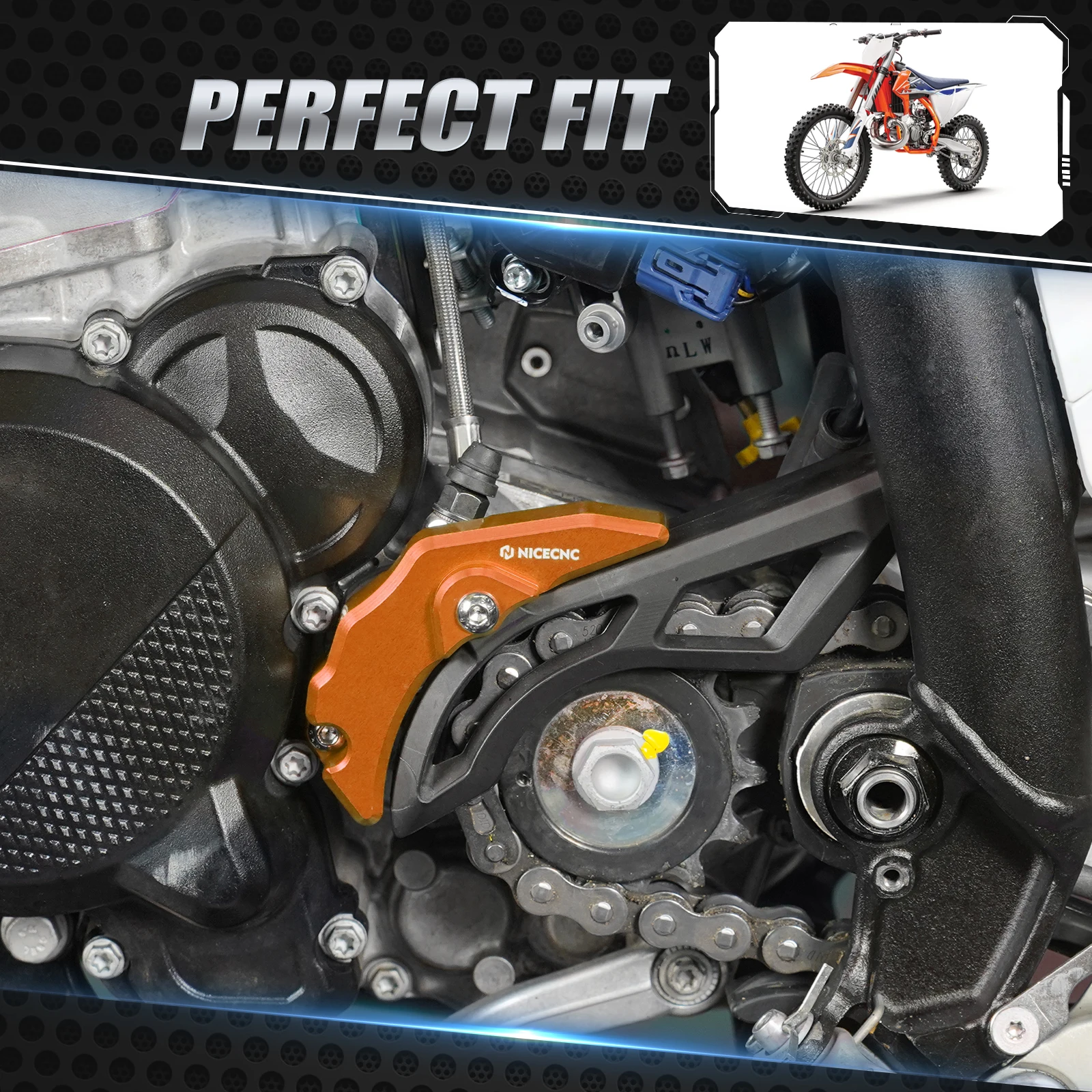 NICECNC Für Husqvarna 2024-2025 TE 300 TE250 Kupplungsnehmerzylinderabdeckungsschutz TX 300 2023-2025 Für KTM EXC 300 EXC 250 XCW 300 – Detail 8