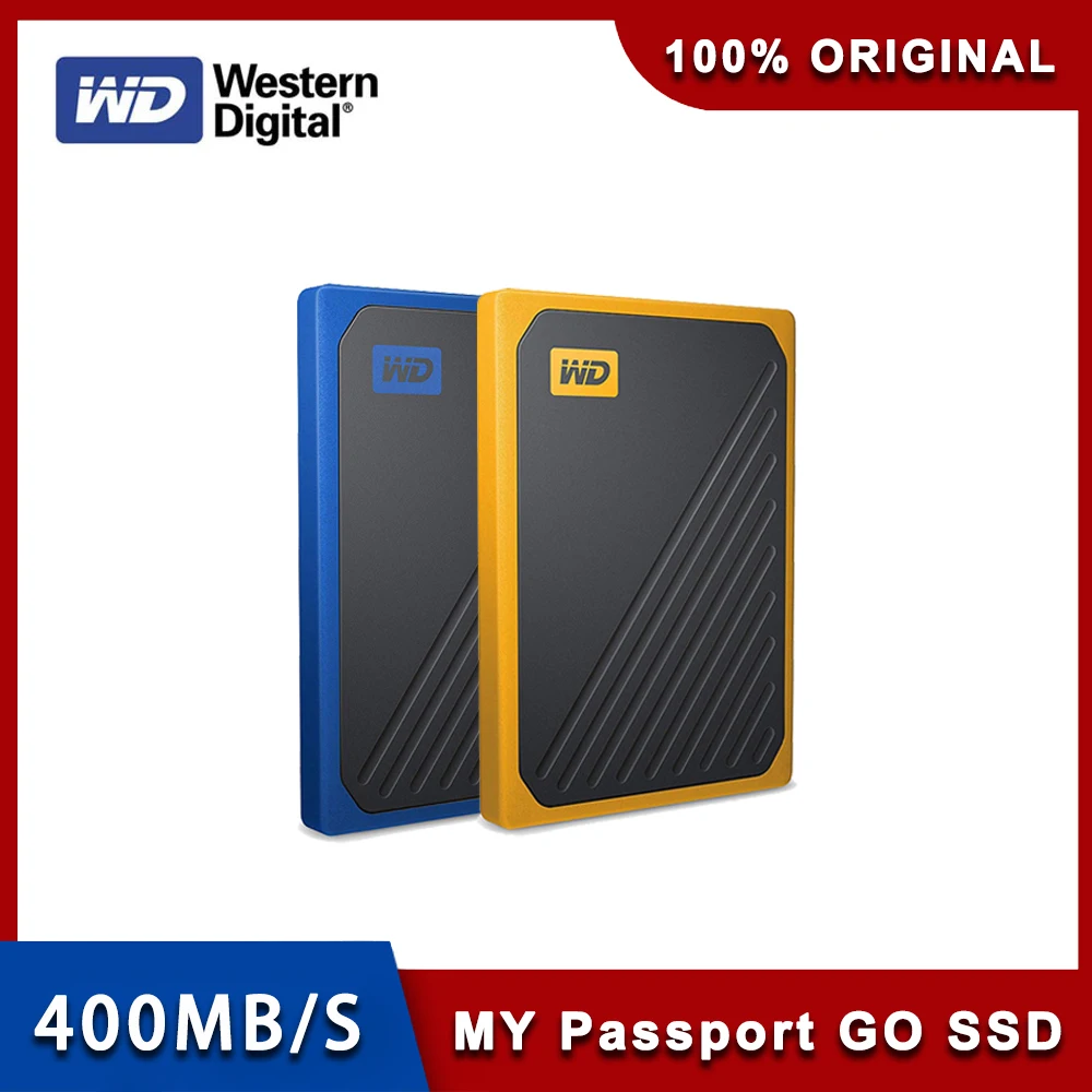 Western Digital My Passport Go mobile disco duro de estado sólido, PSSD,  1TB, USB 3,0, 400 MB/S, alta velocidad para ordenador portátil _ -  AliExpress Mobile