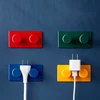 4pcs/set Building Block Key Hooker Wall Coat Hook Modern Decoration Home Hall Organization Door Back Decorative Hook 5