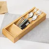 Wooden Storage Box Cutlery Organizer Kitchen Utensil Storage Box Drawer Knife Fork and Spoon Compartment 4