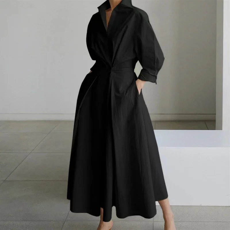 Autumn Office Lady Long Sleeve Dress