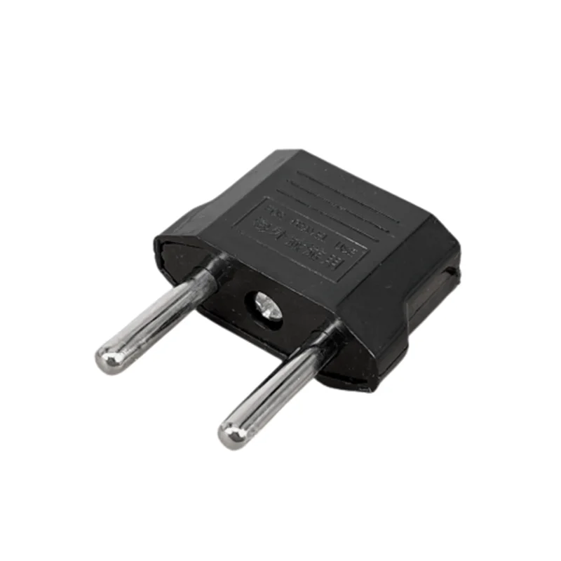 1Pcs EU 플러그 어댑터 2 핀 EU 2 라운드 핀 플러그 소켓 입력 AC 110V-250V 10A 여행 플러그 변환기 전원 어댑터 220V