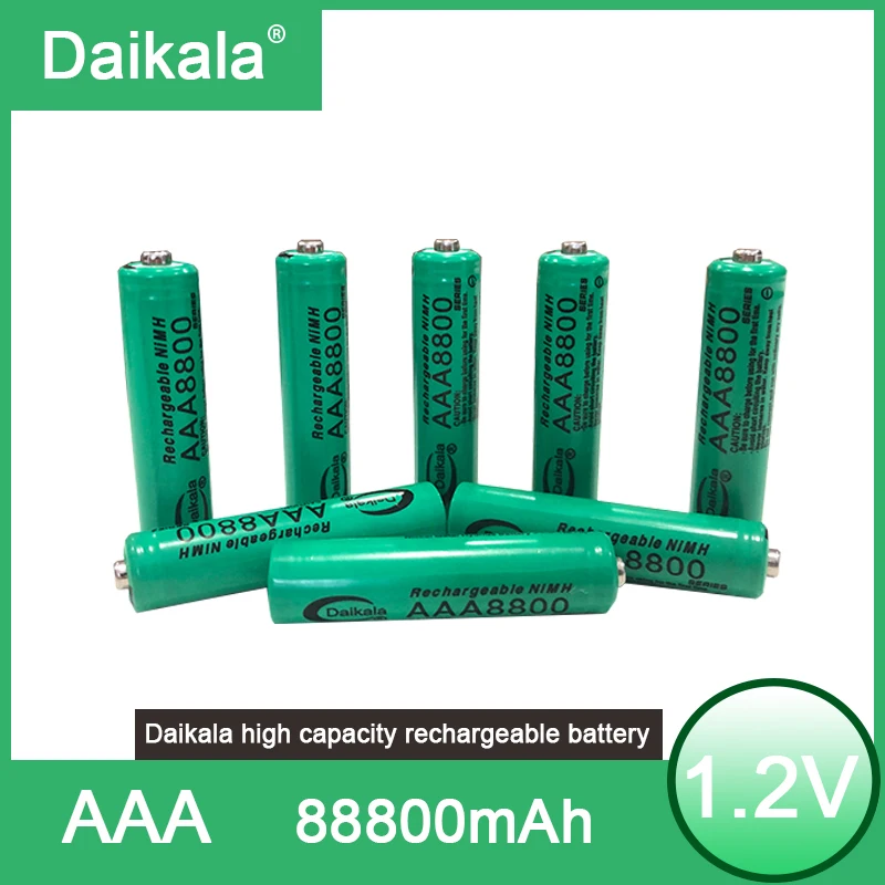 

1.2v Nimh AAA Batterie 3a 8800mah AAA Batterie Rechargeable AAA Nimh Batterie Lampe De Poche Jouet Batterie Rechargeable