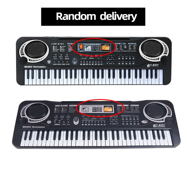 Clavier électronique de musique numérique 61 touches, Piano électrique  multifonctionnel pour enfants, fonction de Microphone pour étudiants,  Instrument de musique - AliExpress