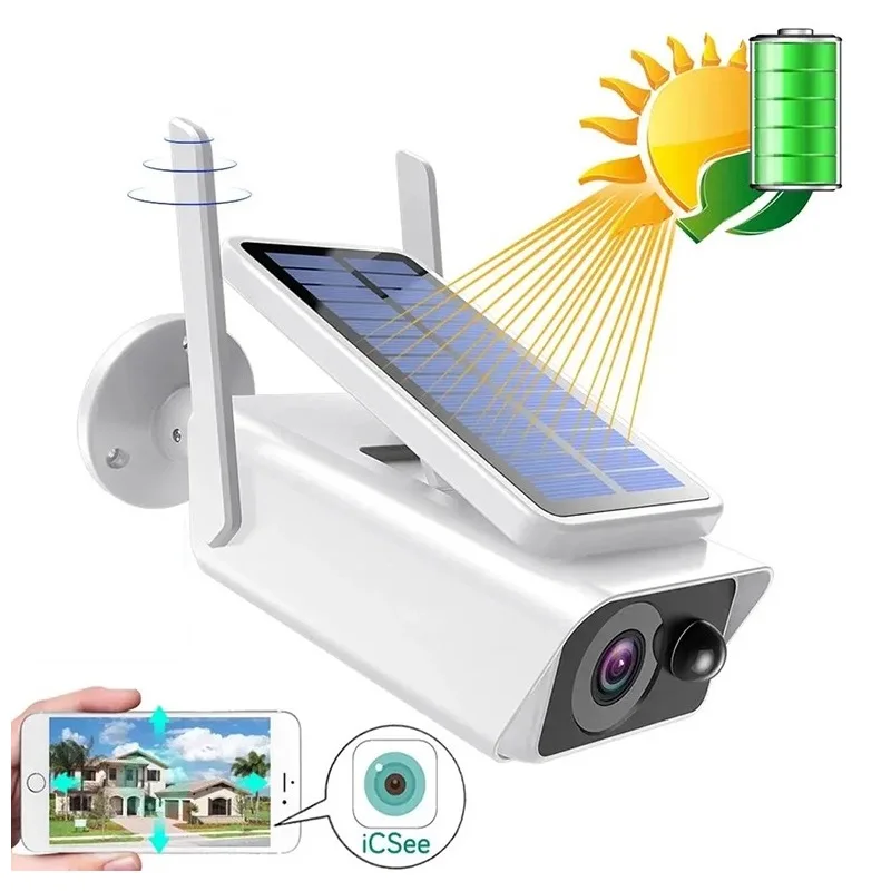 

Ip-камера на солнечной батарейке 3MP цилиндрическая Встроенная батарея микрофон и динамик IP камера солнечная панель мобильный телефон приложение для дистанционного управления