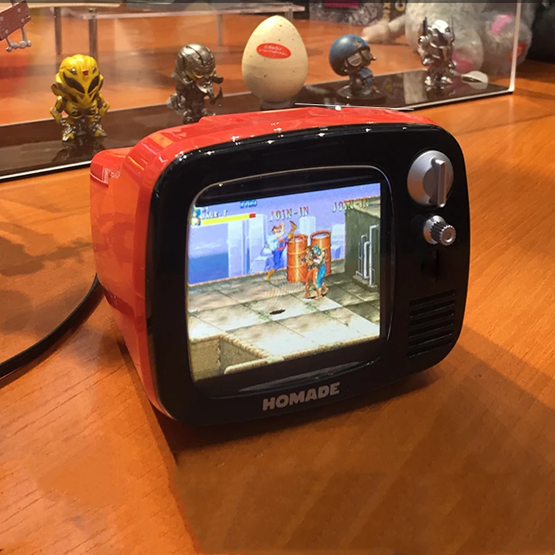 TV mini portable nostalgic 3.5-inchTV three-shot retro TV Android game console TV