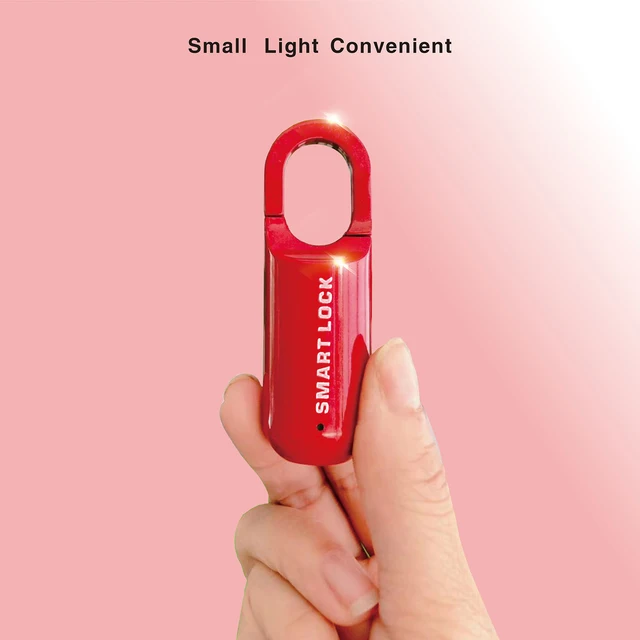 MQ-1017 Smart Fingerprint Padlock Waterproof Biometric Lock Portable Keyless Security Lock Anti-Theft Lock for Luggage School 5