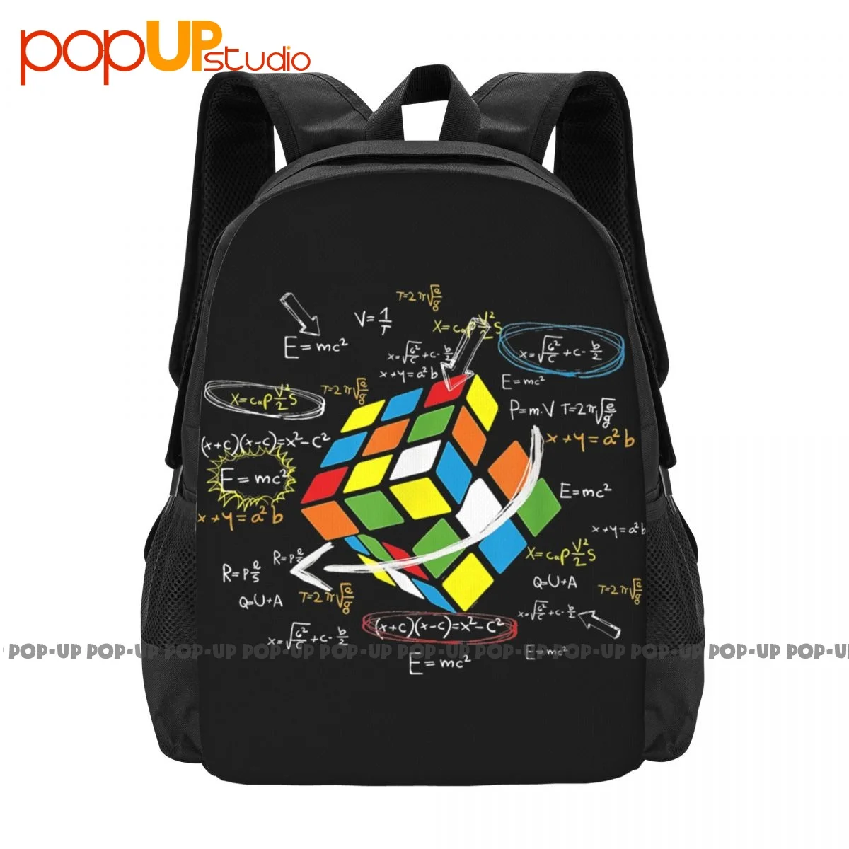Math Rubik Rubix Rubics Player Cube Math Lovers Full Backpack Large ...