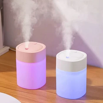 200ML USB Mini Humidifier - Ultrasonic LED Essential Oil Diffuser Portable Car Purifier & Aroma Anion Mist Maker for Home Office 1