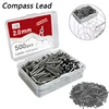 500pcs/box Creative Pratical Pfofessional Compass Lead 2.0mm Black Replaceable Lead Math Geometry Circle Drawing Tools Accessory 1