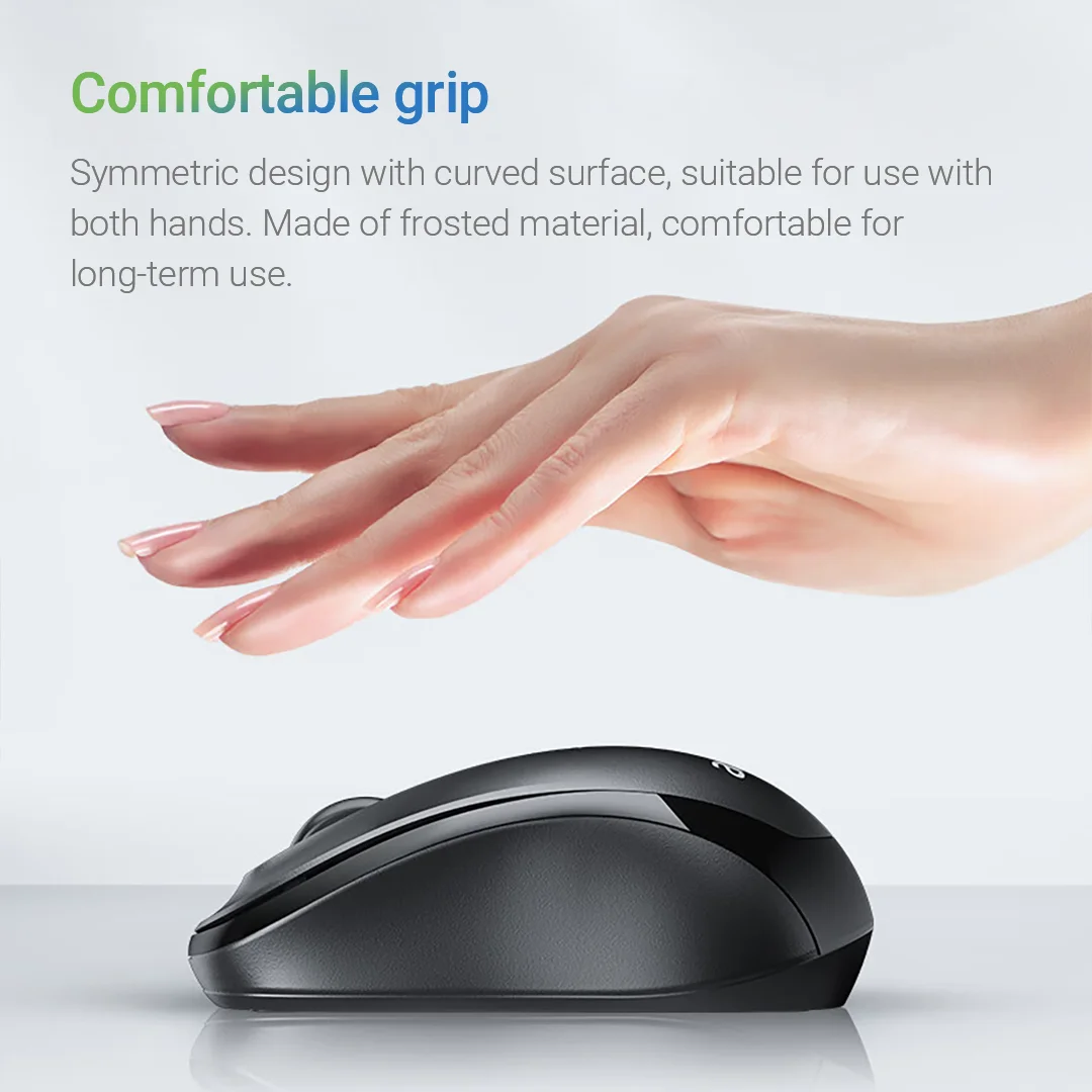 Acer 2.4G Wireless Mouse with USB Receiver 1600DPI Silent Optical Gaming Office Mouse For Desktop Computer Laptop Notebook PC