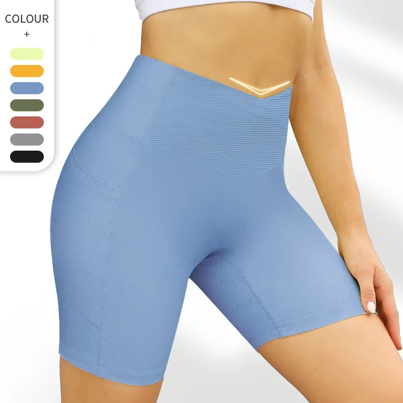 

Spring Summer Seamless Sports Shorts For Women Push Up High Waist Yoga Short Cycling Running Fitness Sport outfit Slim Leggings