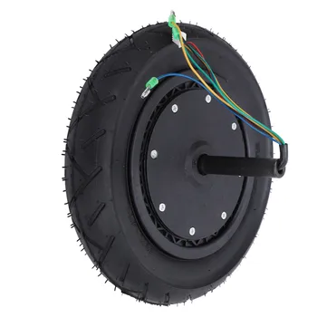 Motore per Monopattino Elettrico con Ruota Silenziosa in Gomma e Lega di Alluminio, Motore Hub da 10 Pollici Brushless con Ammortizzazione per DIY