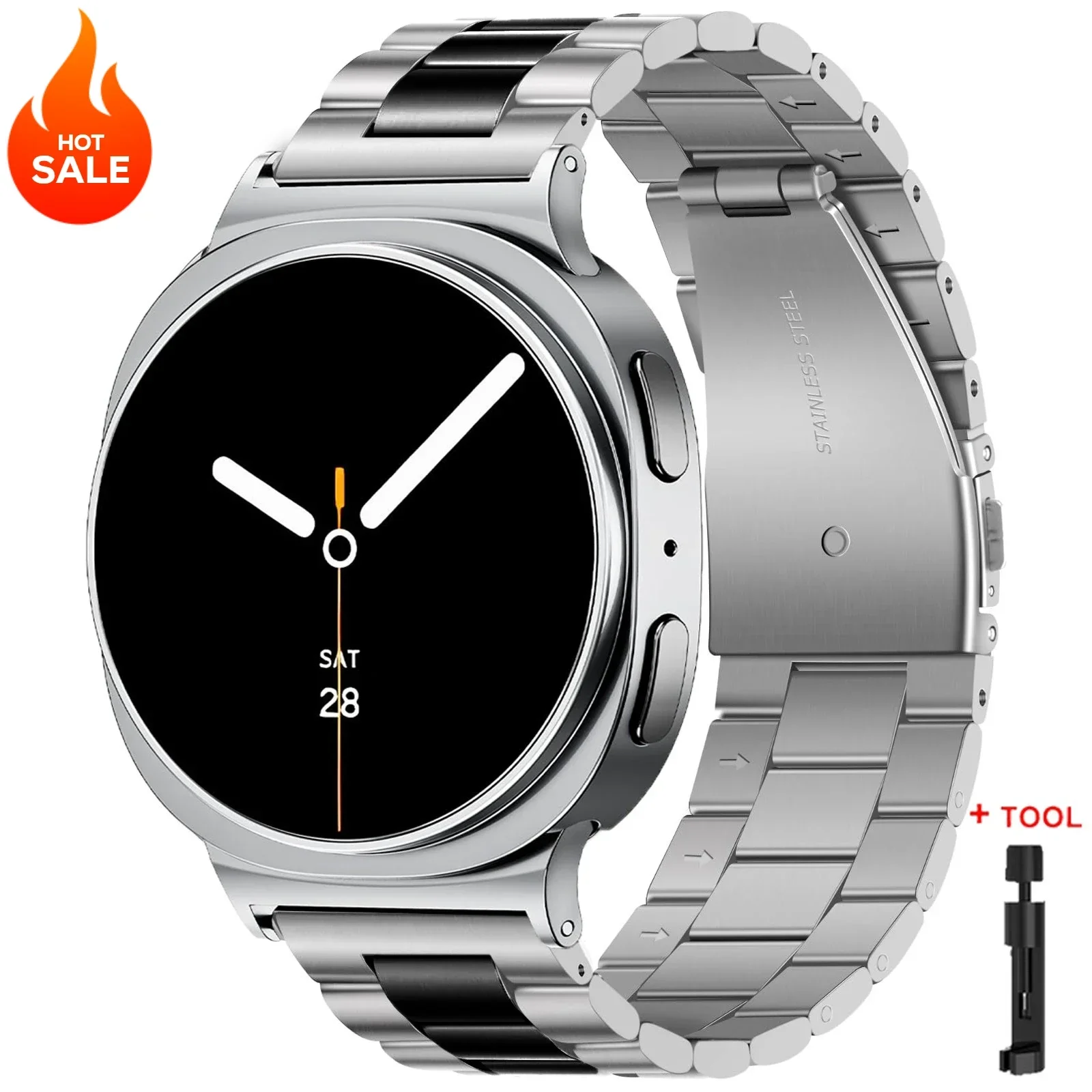 Stainless Steel Metal Watch Band Bracelet