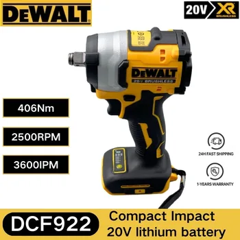 Dewalt 전동 공구 DCF922 무선 브러시리스 드릴, 20V 리튬 배터리, 2800 RPM 205NM 토크 임팩트 렌치 전동 공구