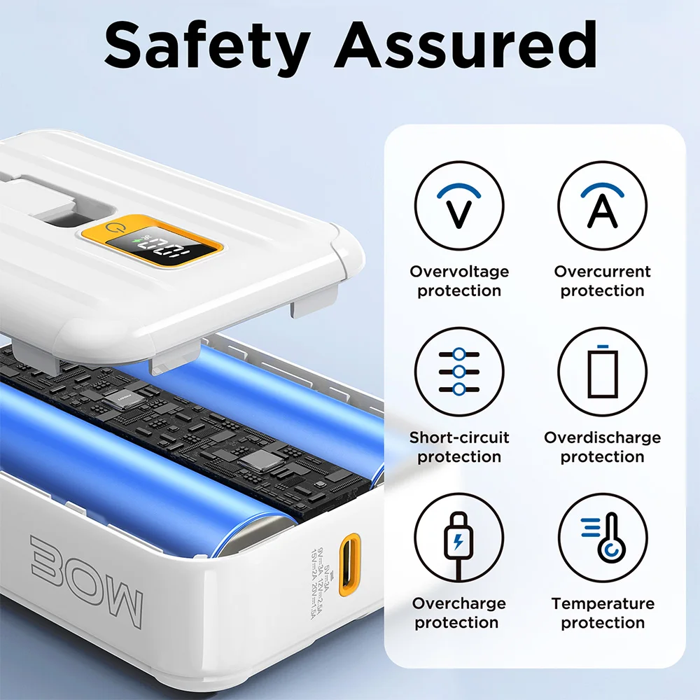 PISEN Power Bank 30W Portable Fast Charging for iPhone