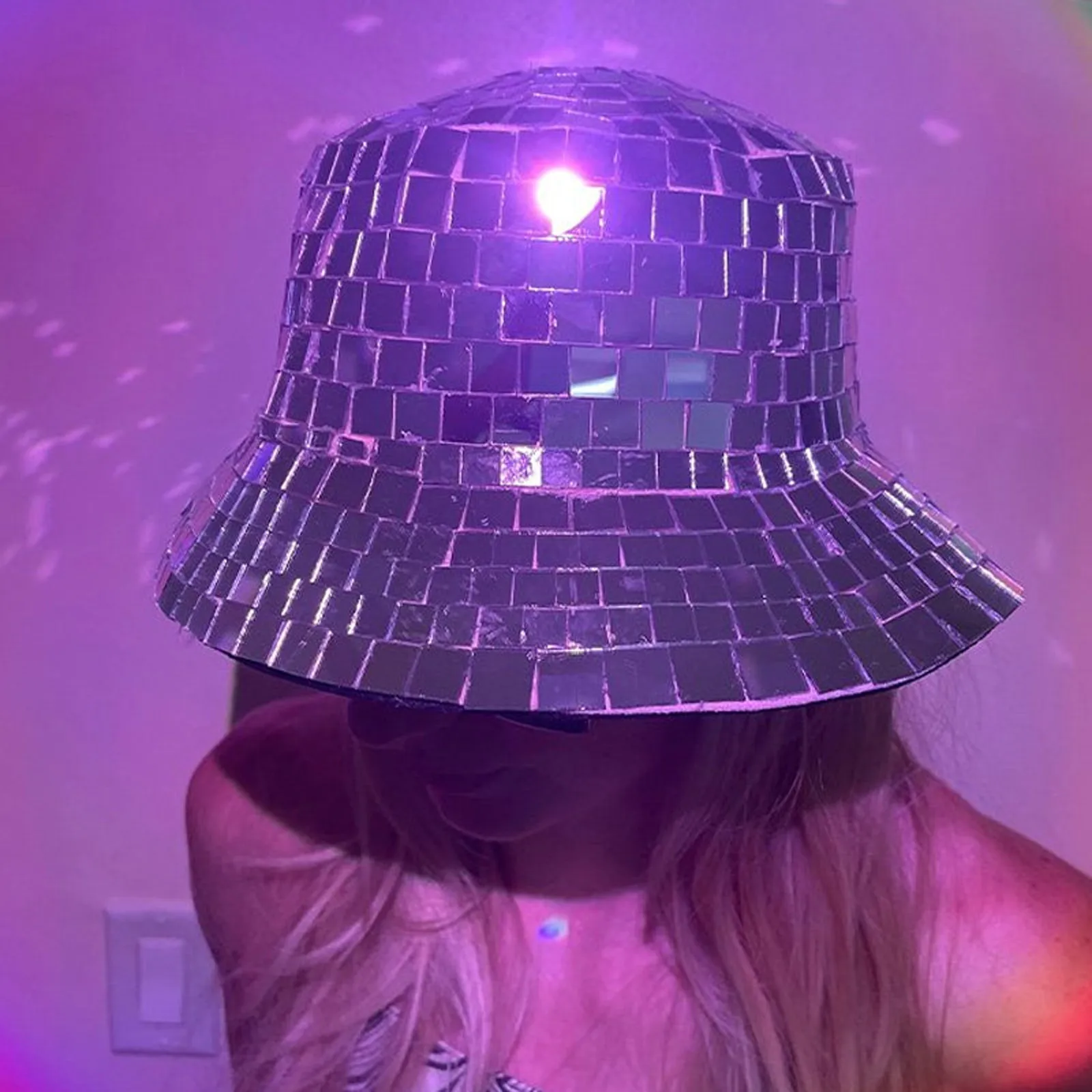 Unisex Packable Disco Bucket Hat for Summer Fun