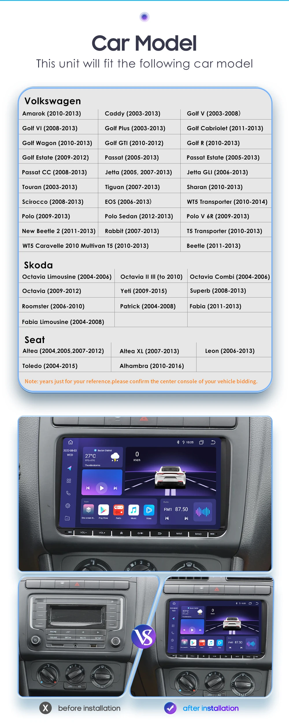 Hizpo Android 12 Auto Radio for Volkswagen VW Passat B6 B7 CC Tiguan Touran GOLF POLO Carplay Car Multimedia GPS 2din Autoradio