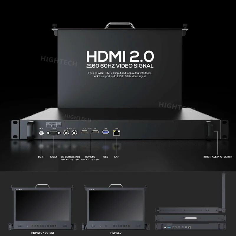 LILLIPUT RM-7025 RM-7028S RM7029S RM-503S RM1731S RM-1730S RM-0208S RM1731S-12G RM7026-12G 3RU 1RU rackmount monitor