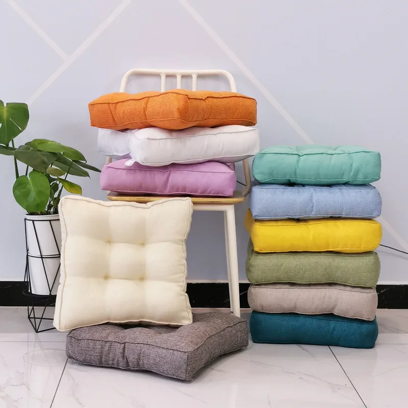 35D High Density Foam Cushion Square Sponge Seat Mat Solid Color Non-Slip  Seat Cushion Chair Back Cushion Soft Protect Hips Mats