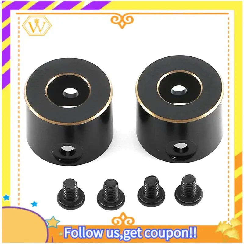 For 1/10 Simulation Model Car Parts Axial SCX10PRO Rear Axle Shaft Cup AXI03028 Frame Brass 1 Pair