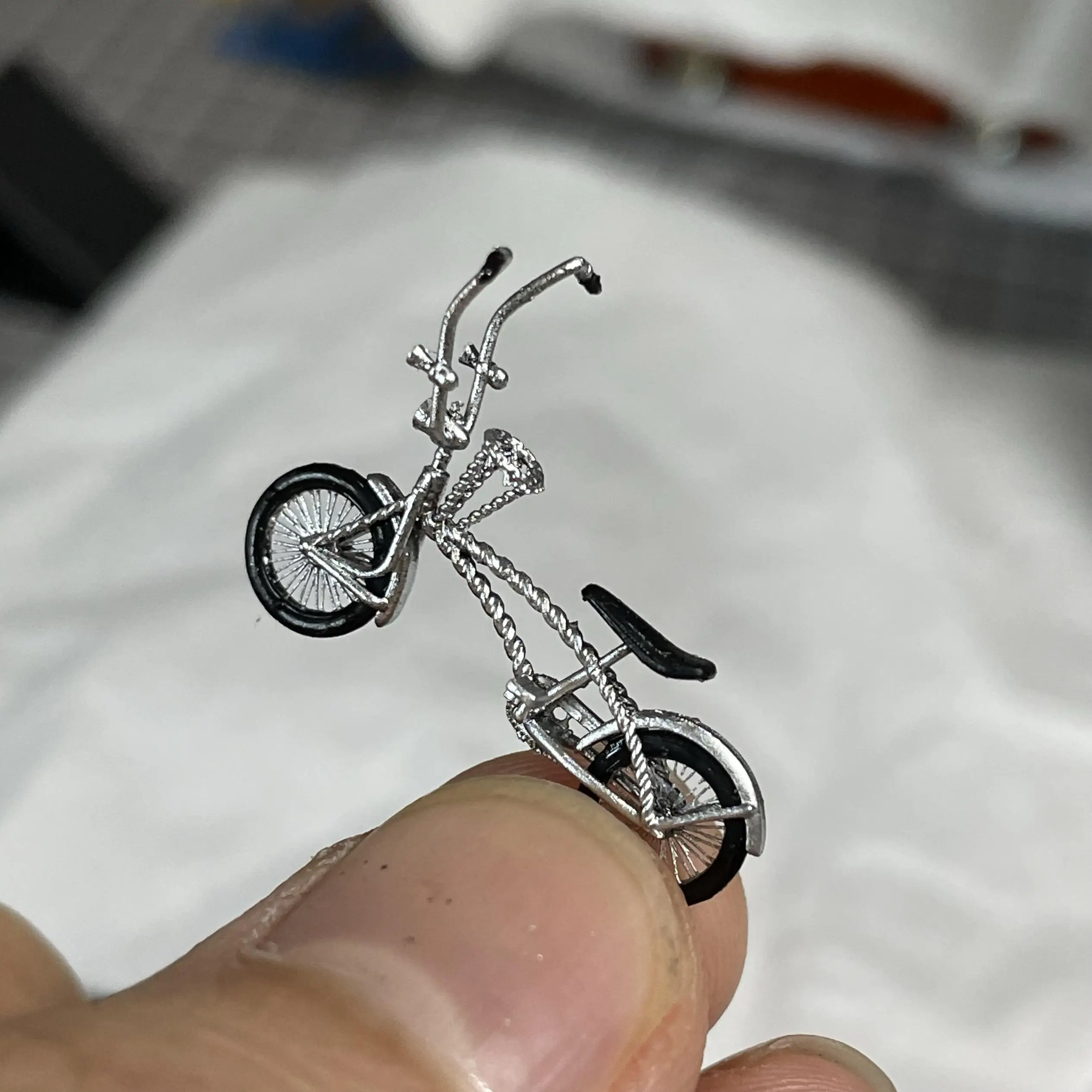 1/64 Car Model  Lowrider Jumping Car Bicycle Modification Parts 2