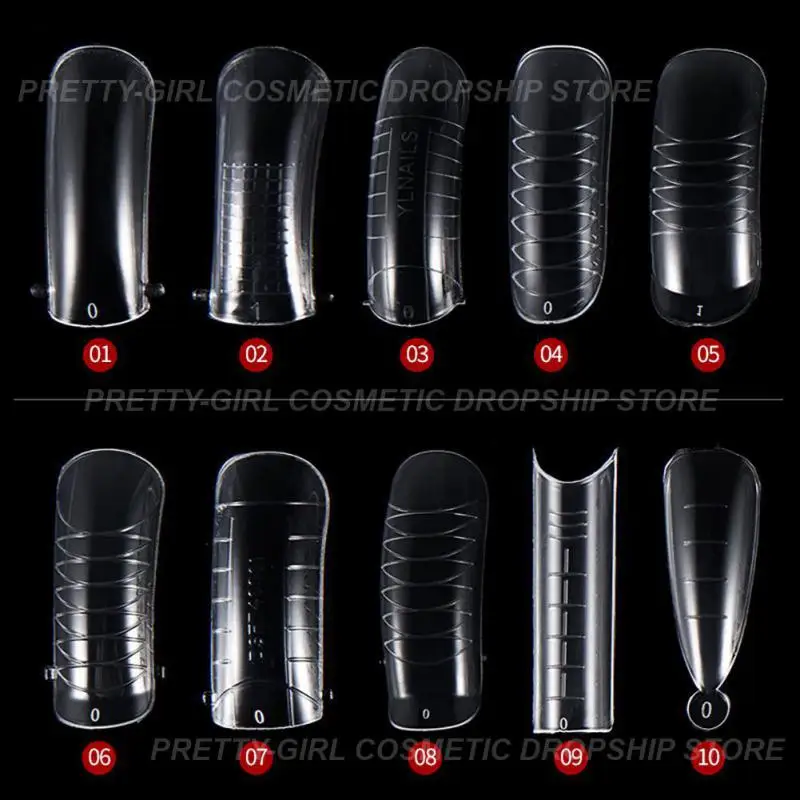 투명 크리스탈 네일 몰드 박스, 익스텐션 젤, 편리한 고품질, 트렌디 인기, 유행 탑 셀러