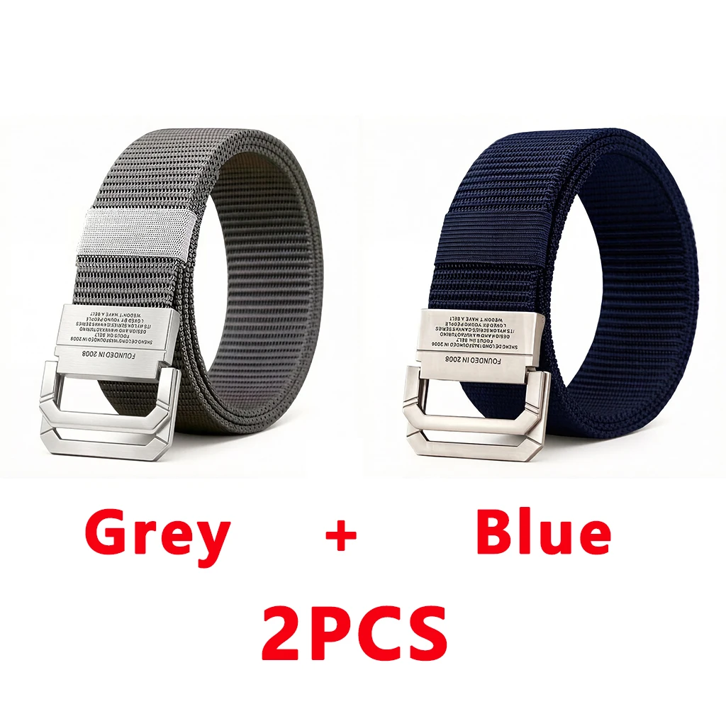 Men's Tactical Canvas Fashion Belt - Nylon Webbing, Casual Luxury Design