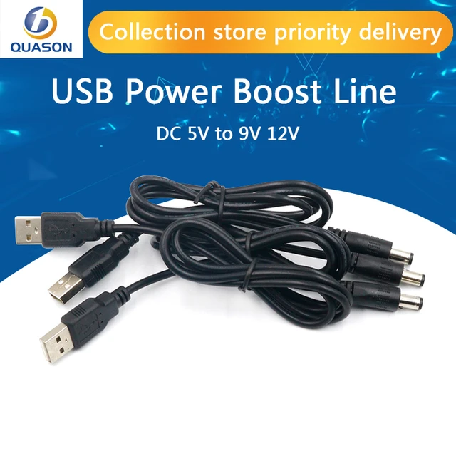 USB Power Boost Line DC 5V To DV 9V / 12V Step Up Module 1M USB Converter  Adapter Cable 5.5x2.1mm Plug for Arduino WIFI - AliExpress