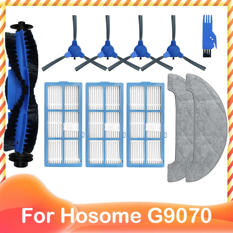 Set Accessori Per Aspirapolvere Robot Hosome G9070 - 15 Pezzi: Spazzola Principale, Laterali, Filtri Hepa E Panni - 3