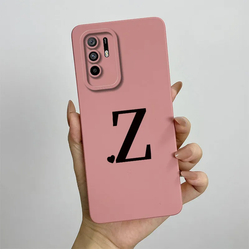 Chic Letters Square Shockproof Phone Case - Elegant Protective Back Cover