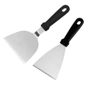 Stainless Steel Metal Griddle Spatula Hamburger Scraper Pancake Great for BBQ Grill