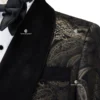 Cenne Des Graoom 2023 New Men's Suit Paisley Tuxedo For Wedding Double Breasted Shawl Velvet Lapel Jacket 2 Pieces With Belt 2